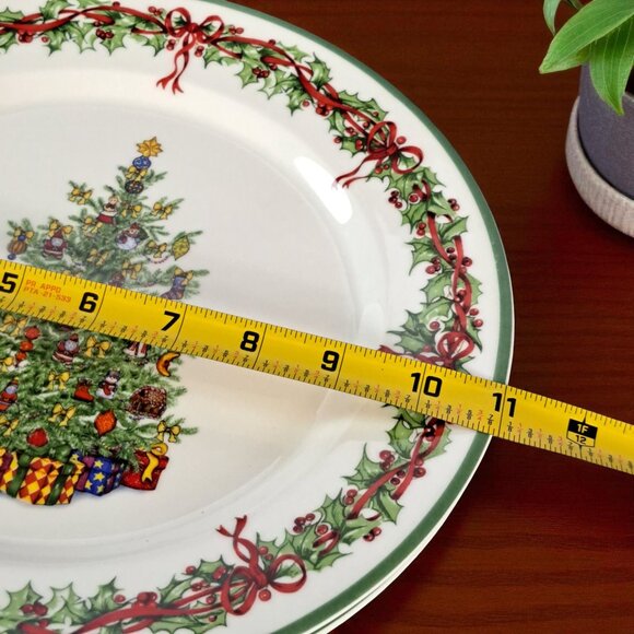 Traditions Collection Christmas 11 Inch Dinner Plate by Christopher Radko - Picture 6 of 9